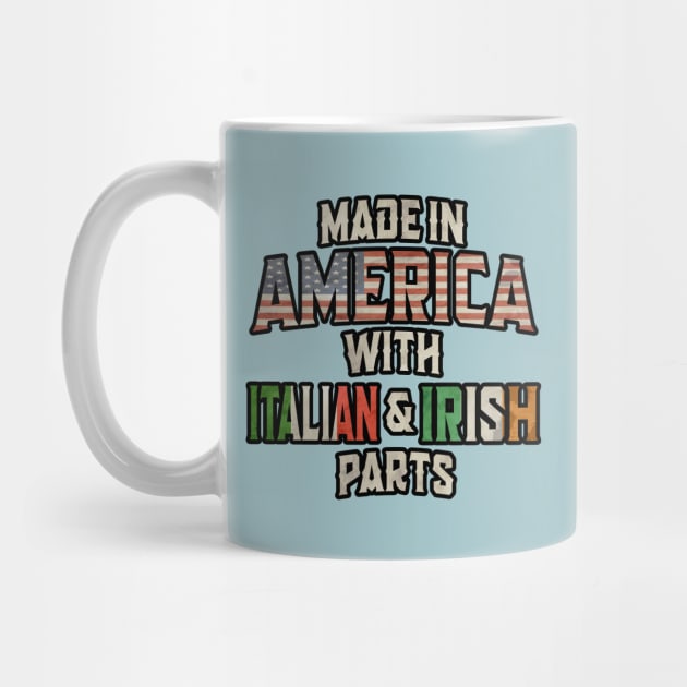 Italian And Irish Made In America Mix Heritage Vintage by Just Rep It!!